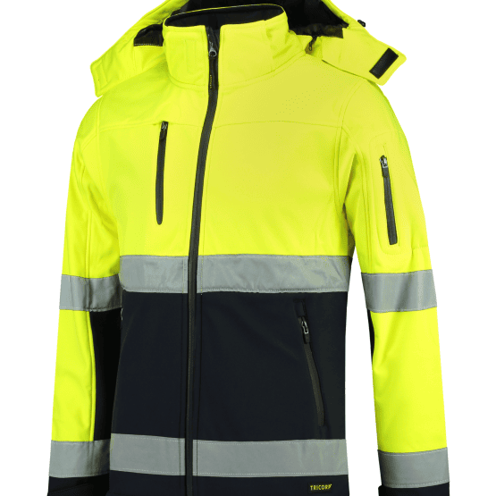 Bi-color EN ISO 20471 Softshell T52 - Softshell kurtka unisex